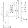 Window Lock to Lock/Backset 27 mm/Cuff 150 mm Flat Stainless