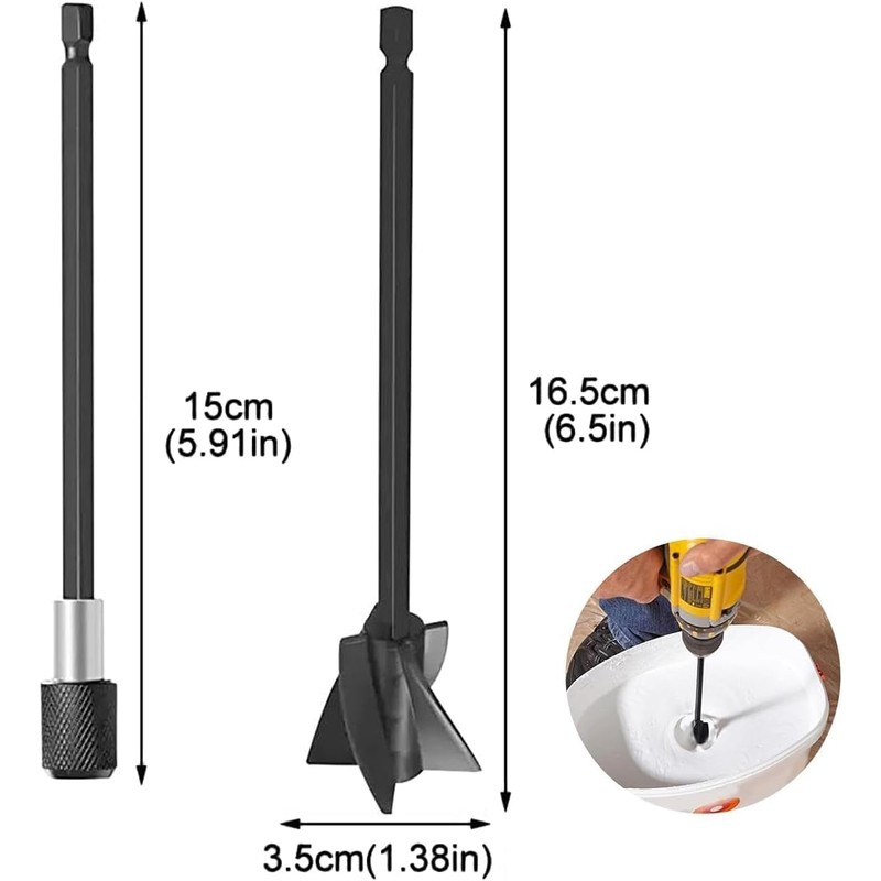4Pcs Drill Paint Mixer Attachment - Paint Mixer Attachment for