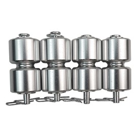 Aluminum Alloy Rollers Pins Washers Rings Replacement for GL1 GMNR925 Compatible with Gorilla Trailer Tailgate Lift Assist Rollers Kit Easy Lift Gate etc Lift Assist 4 Pack