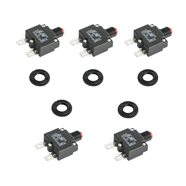 5 Amp Thermal Circuit Breaker Push Button Manual Reset Overload