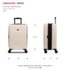 SwissGear 8020 Eclipse Hardside Expandable Luggage with Spinner Wheels, Cream,