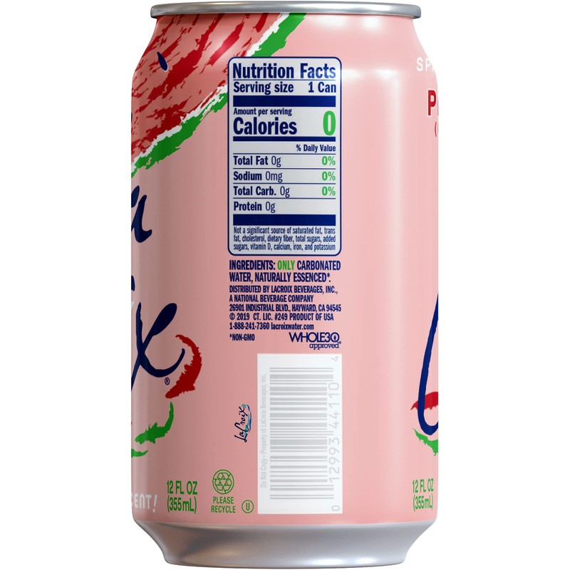 La Croix, Watermelon Sparkling Water, 12 Pack, 12 Fl Oz