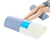 Zickskt Knee Pillow for Back Sleeping, Gel Memory Foam Leg