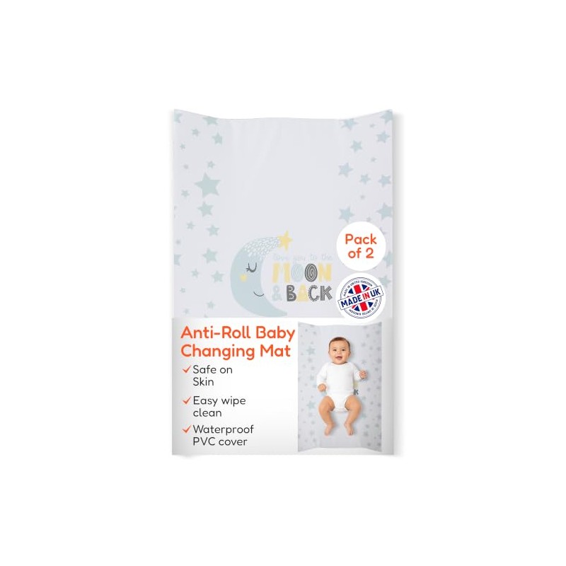 Anti-Roll Wedge Baby Changing Mat - Extra Thick & Durable,