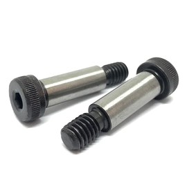 (50 Pieces) M6 x 40MM x M5-0.8 Allen Socket Alloy Shoulder Bolts Black Oxide
