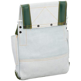 SK11 Leather Gusseted Nail Bag SMK-320 White