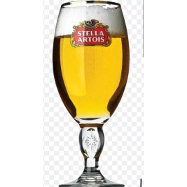 Stella Artois Glass Case, Chalice 40Cl Gold Rimmed, Brand New, 24 Count
