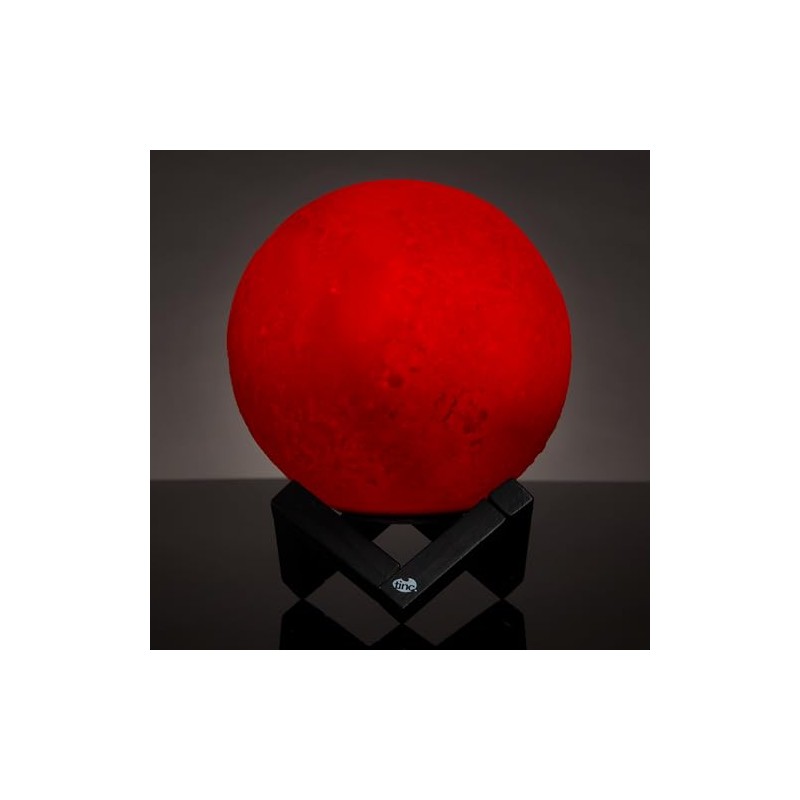 Tinc Glowing Colour Changing Novelty Moon Desk Lamp - Remote
