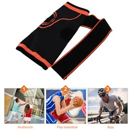 WOONEKY 1pc Breathable Compression Arm Sleeve for Outdoor Sports Professional Elbow Protector for Hiking Cycling and Fitness