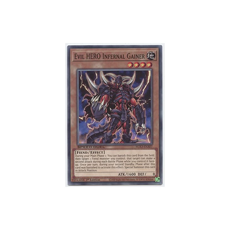 Evil Hero Infernal Gainer - SGX3-ENA07 - Common - 1st