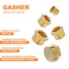 GASHER 1/8" 1/4" 3/8" 1/2" 3/4" NPT Brass Pipe Cap,