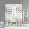 Intelligent Design Sophie Sheer Single Window Curtain Panel Clipped Pompom