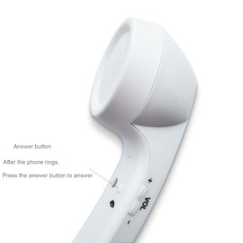 Enjoy-Unique Wireless Retro Telephone Handset and Wire Radiation Proof Headphones for a Phone with Convenient Call