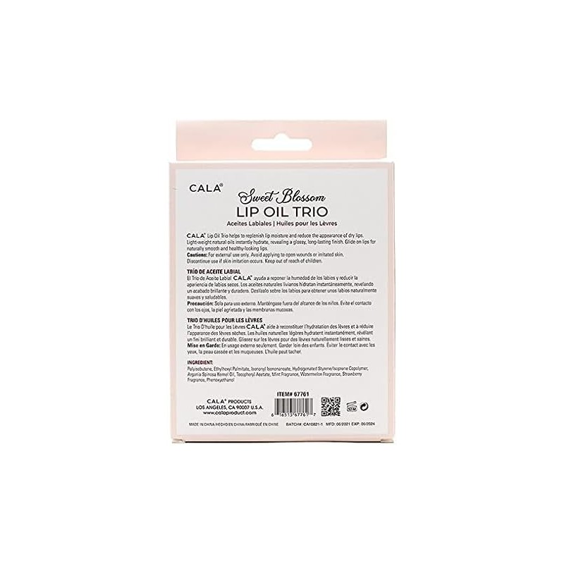 Feel Foxy Trío de aceite de labios: menta, sandía, fresa