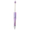 【P159】10pcs Opal Print Plastic Beadable Pen Bead Pens Ballpoint:_#14 Plum