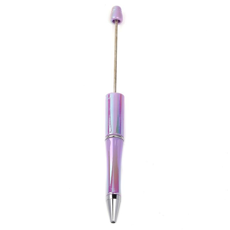 【P159】10pcs Opal Print Plastic Beadable Pen Bead Pens Ballpoint:_#14 Plum