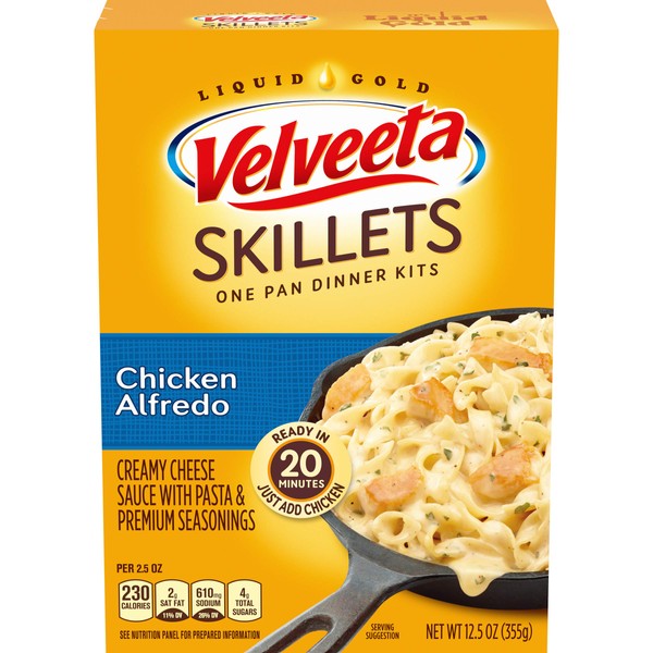 Velveeta Cheesy Skillets Chicken Alfredo Meal Kit (12.5 oz Box)