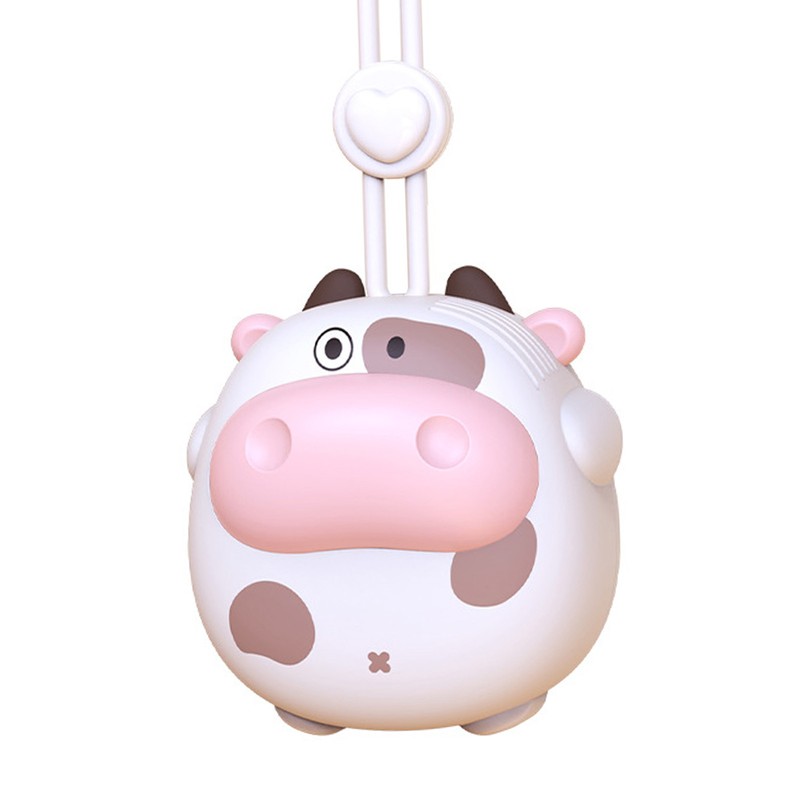 Cartoon Animal Hanging Neck Fan with Lanyard Battery Powered Bladeless