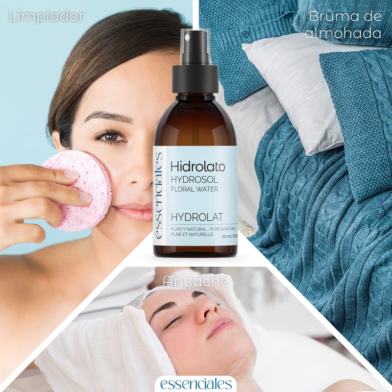 Essenciales Organic Cistus Hydrolate - 100% Pure Natural - Blooming