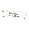 'Be Still and Know' Mini Distressed Wooden Shelf Sitter