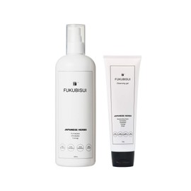 FUKUBISUI Cleansing Gel Set (16.9 fl oz (500 ml) + Gel 5.3 oz (150 g) FUKUBISUI Face & Body Lotion, Large Capacity, Moisturizing, Makeup Remover, Time-saving Care, Plant Extracts, Sensitive Skin, Dry Skin, Non-Alcohol, Fragrance-free, Colorless, Unisex, 