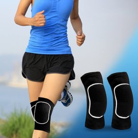 2 Pcs Volleyball Knee Pads Soft Breathable Sponge Knee Pads Men and Women Youth Volleyball Thick Foam Pads, Volleyball Basketball Football Dance Exercise Rock Climbing and Other Sports Knee Pads (Medium)