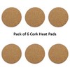 6 Pack Cork Heat Pad, Kitchen Trivet Pot Pan Coaster,
