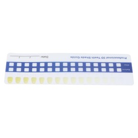 Teeth Whitening Colour Guide, Colour Comparison, Safe, Non-Toxic, Portable Dental Colour Card for Dental Clinics for Home Travel