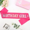 TIOSRU Birthday Girl Sash-Pink Birthday Sash for Women Girls Happy