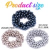 Fashey Pearl Hair Tie Elastic Ponytail Holders Blue Beads Hair