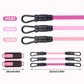 Resistance Bands, Resistance Bands Set for Men and Women, Fitness Training, Ankle Band for Women, Legs and Buttocks, Ankle Bands Gym for Home Training and Fitness Training