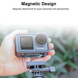 Vkesen Magnetic Quick-Release Adapter Mount, Accessories for DJI Osmo Action 5 pro, DJI Osmo Action 4, DJI Osmo Action 3
