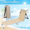 HFYZZ 42.5 Inch Long Extended Foldable Poolside Chairs, Portable Folding