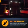 Nilight 6 Inch Oval White LED Trailer Tail Lights Surface