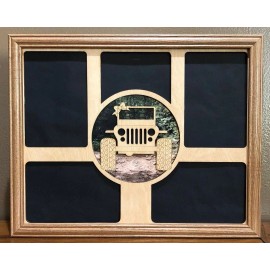 11X14 Jeep Picture Frame & Matte Holds 5 Photos