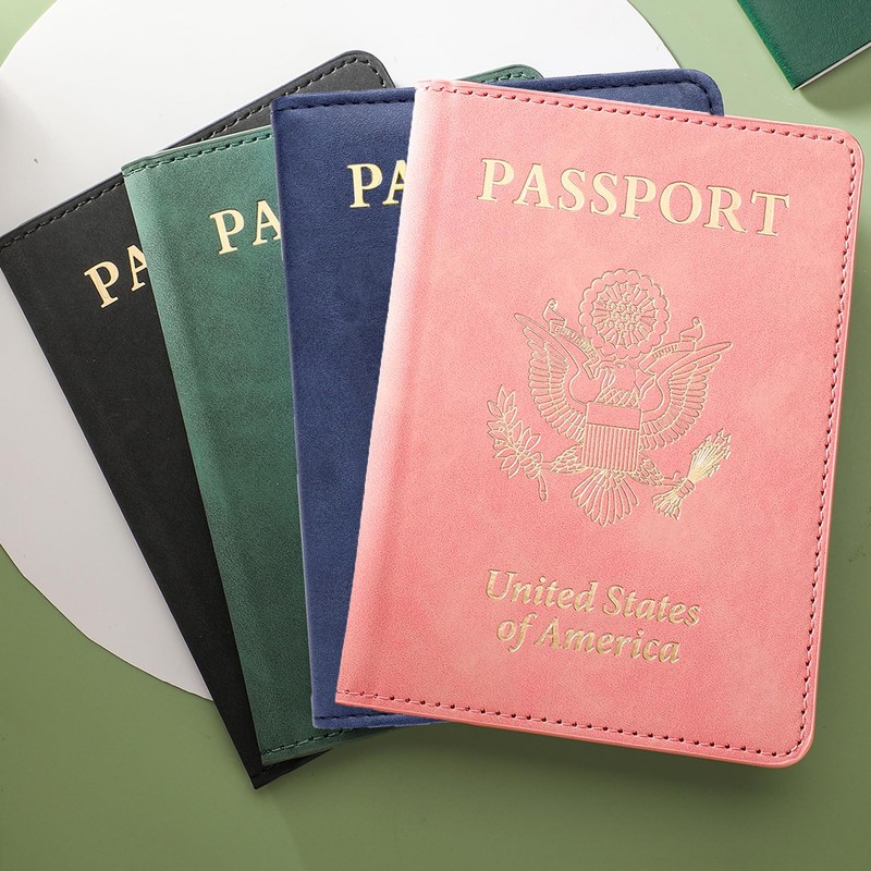 FACATH Passport Holder Covers Case, Waterproof Rfid Blocking Travel Wallet