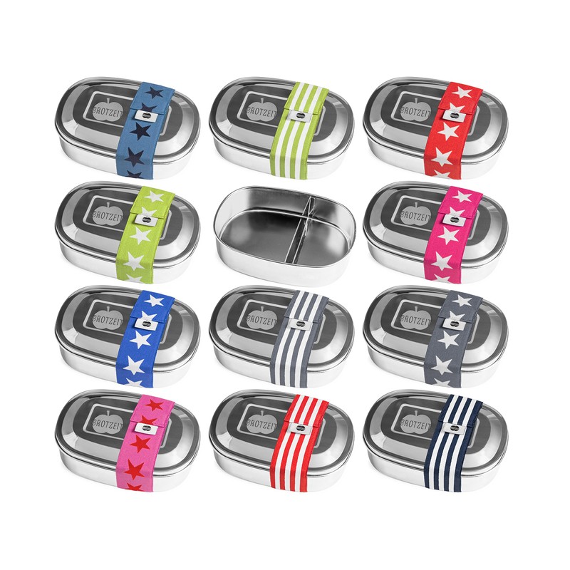 Brotzeit Duo Lunch Box with Stainless Steel Dividers 100% BPA