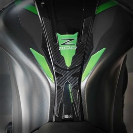 labelbike Tank Pad Sticker 3D Motorcycle Protection Compatible with Kawasaki Z1100 2026 Colour: Green