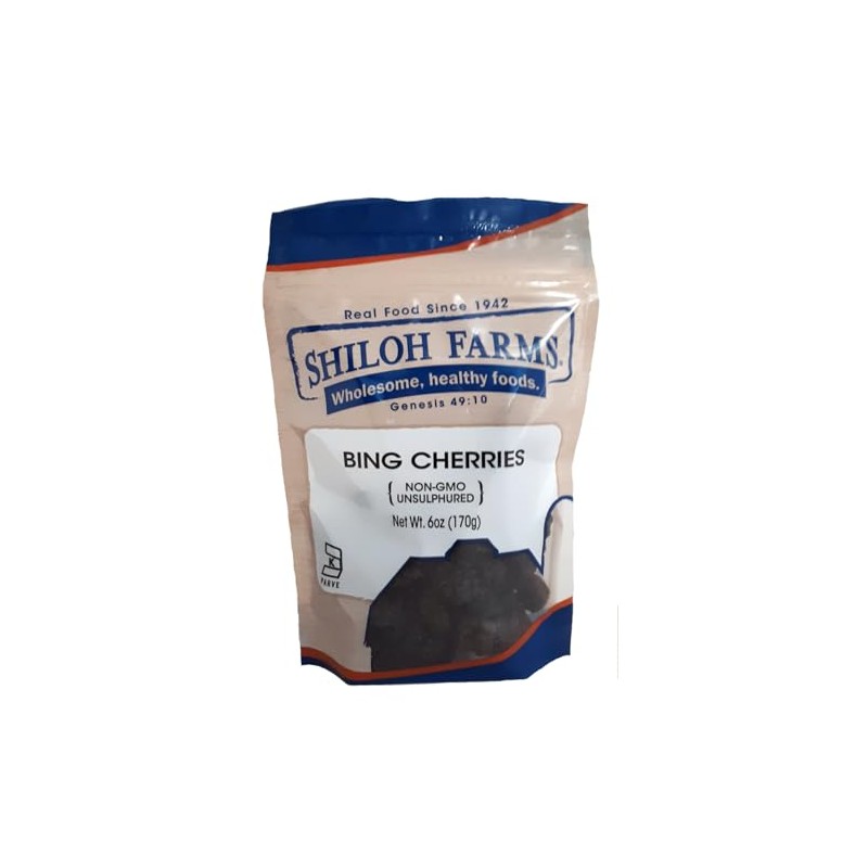 Shiloh Farms Organic Bing Cherries - Sun Dried, Pitted, Unsulphured,
