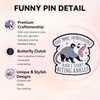 Kimoli Funny Possum Enamel Pin, Cute Cool Meme Lapel Pin