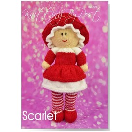 Knitting Pattern Leaflet for Scarlet The Dolly from Knitting by Post Doll Soft Toy A5 Leaflet