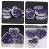 Ipetboom Natural Amethyst Heart Shaped Crystal Stone Decoration Unique Desk