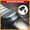 Partuto Motorcycle Seat Bolt with Knob Cover for Harley/Rear /