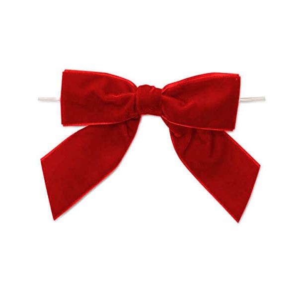 POSHNPRETTY Set of 12 Lush Velvet pre-tied bow 5" wide