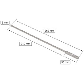 KOTARBAU® SDS+ Drill Bit 6 x 260 mm Safe, Effective and Durable Solution with Global Standard Shank