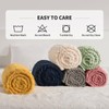FY FIBER HOUSE Fleece Throw Blankets with 3D Pattern –