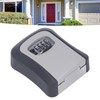 Key Lock Box Curved Aluminum Alloy Large Size Grey Wall