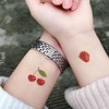 Yesallwas cute Fruit Temporary Tattoo for kids 8 sheet Waterproof