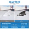 AIRSPEED Car Shark Fin Antenna Cover Radio Signal Base Carbon