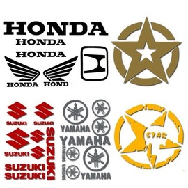 Motorcycle Scooter Honda Yamaha Suzuki Star Helmet Sticker / 오토바이 스쿠터 혼다 야마하 스즈끼 별 헬멧 스티커